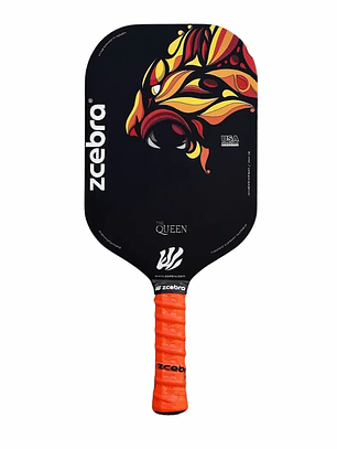 Raquete de Pickleball Zcebra Black/orange THE QUEEN Edgeless