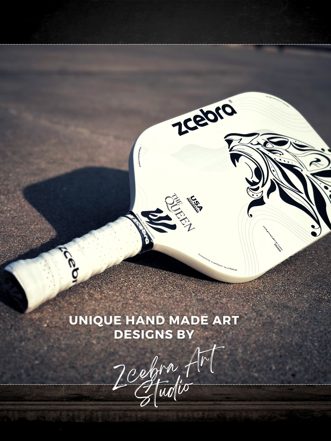 Raquete de Pickleball Zcebra White THE QUEEN 7