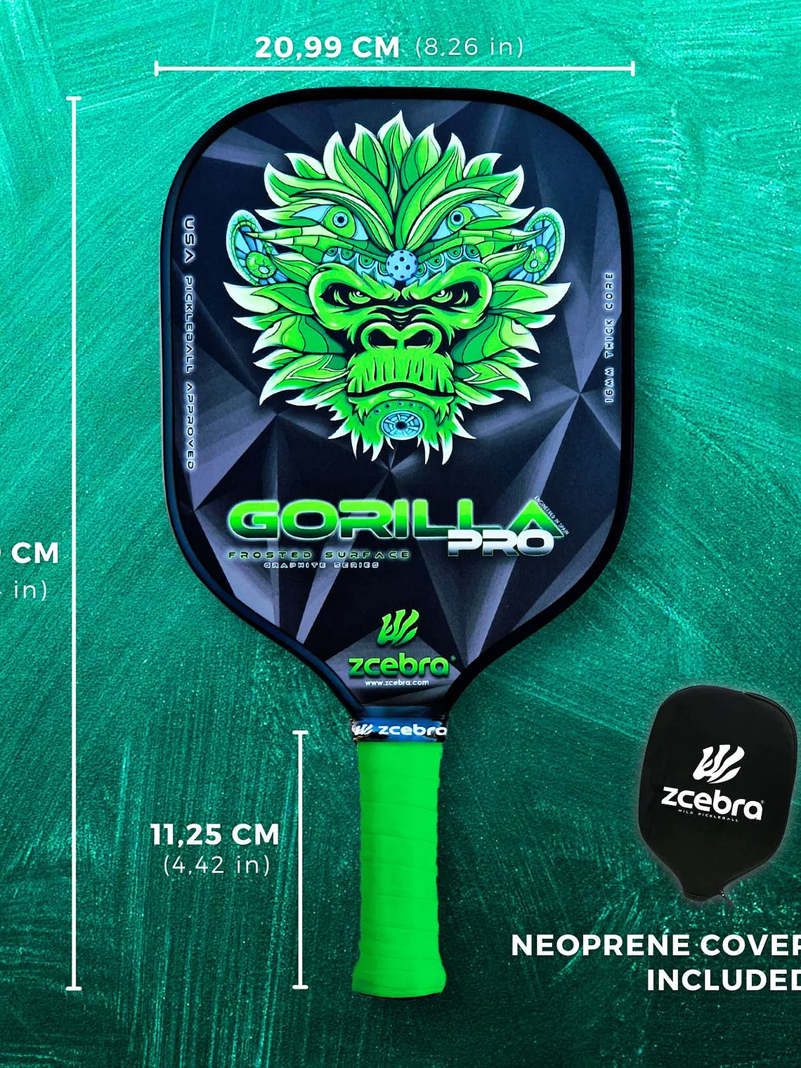 Raquete de Pickleball Zcebra GORILLA PRO SERIES (green) 4