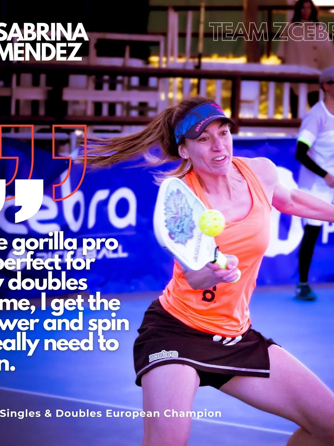 Raquete de Pickleball Zcebra Carbon GORILLA PRO SERIES (Rainbow) 7