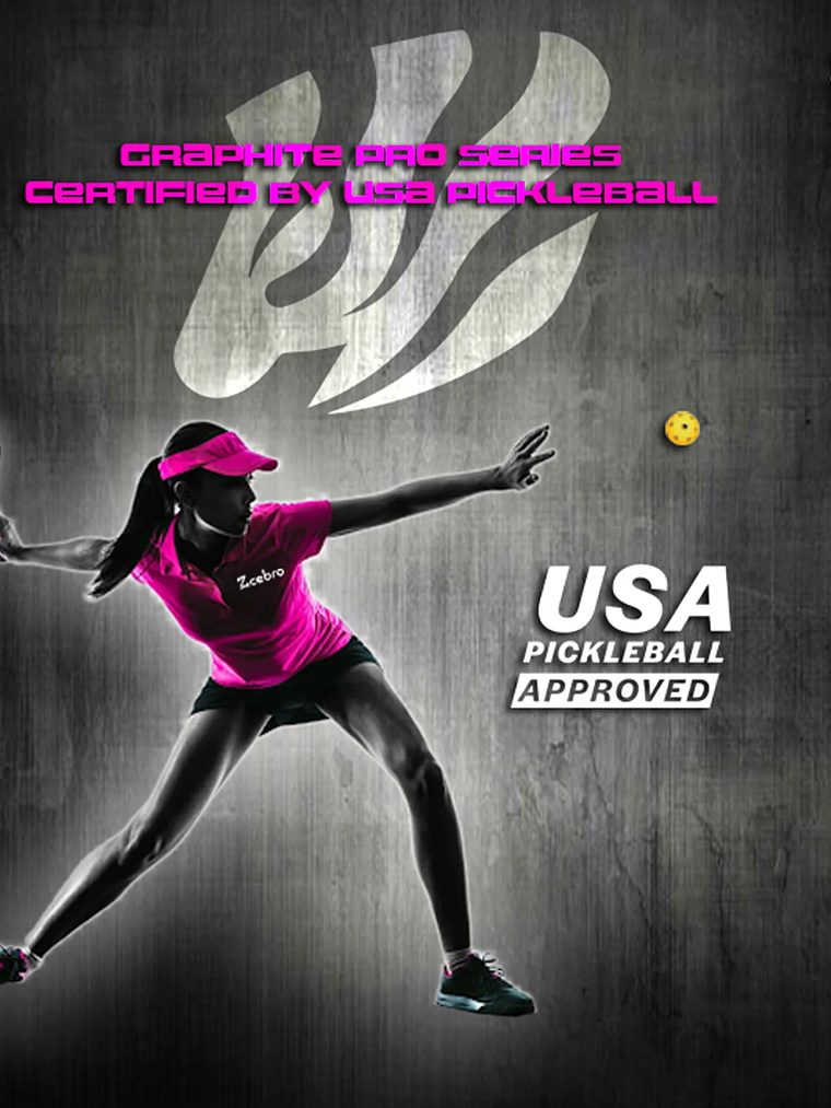 Raquete de Pickleball Zcebra GRAPHITE SERIES (pink edition) 3