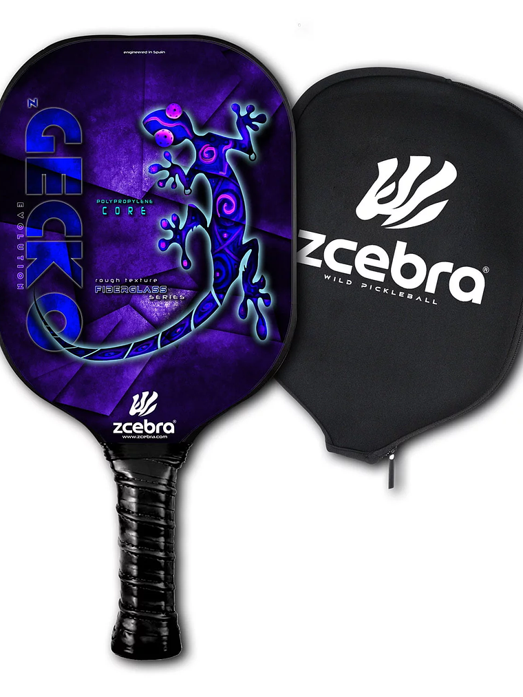 Raquete de Pickleball Zcebra Zgecko FIBERGLASS SERIES (blue) 1