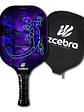 Raquete de Pickleball Zcebra Zgecko FIBERGLASS SERIES (blue) - Miniatura 1