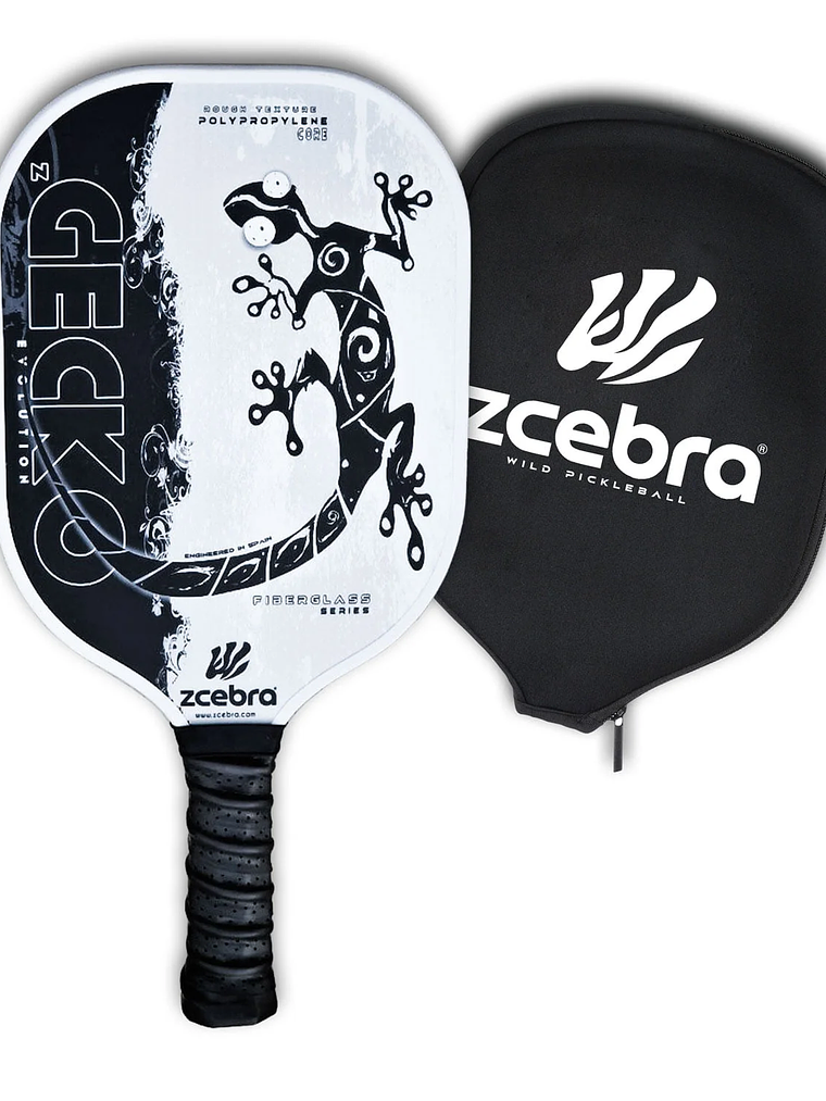 Raquete de Pickleball Zcebra Zgecko FIBERGLASS SERIES (white) 1