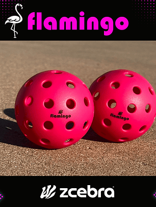 Bola de Pickleballs Zcebra Onsight Series FLAMINGO EDITION Pack 40 unidades