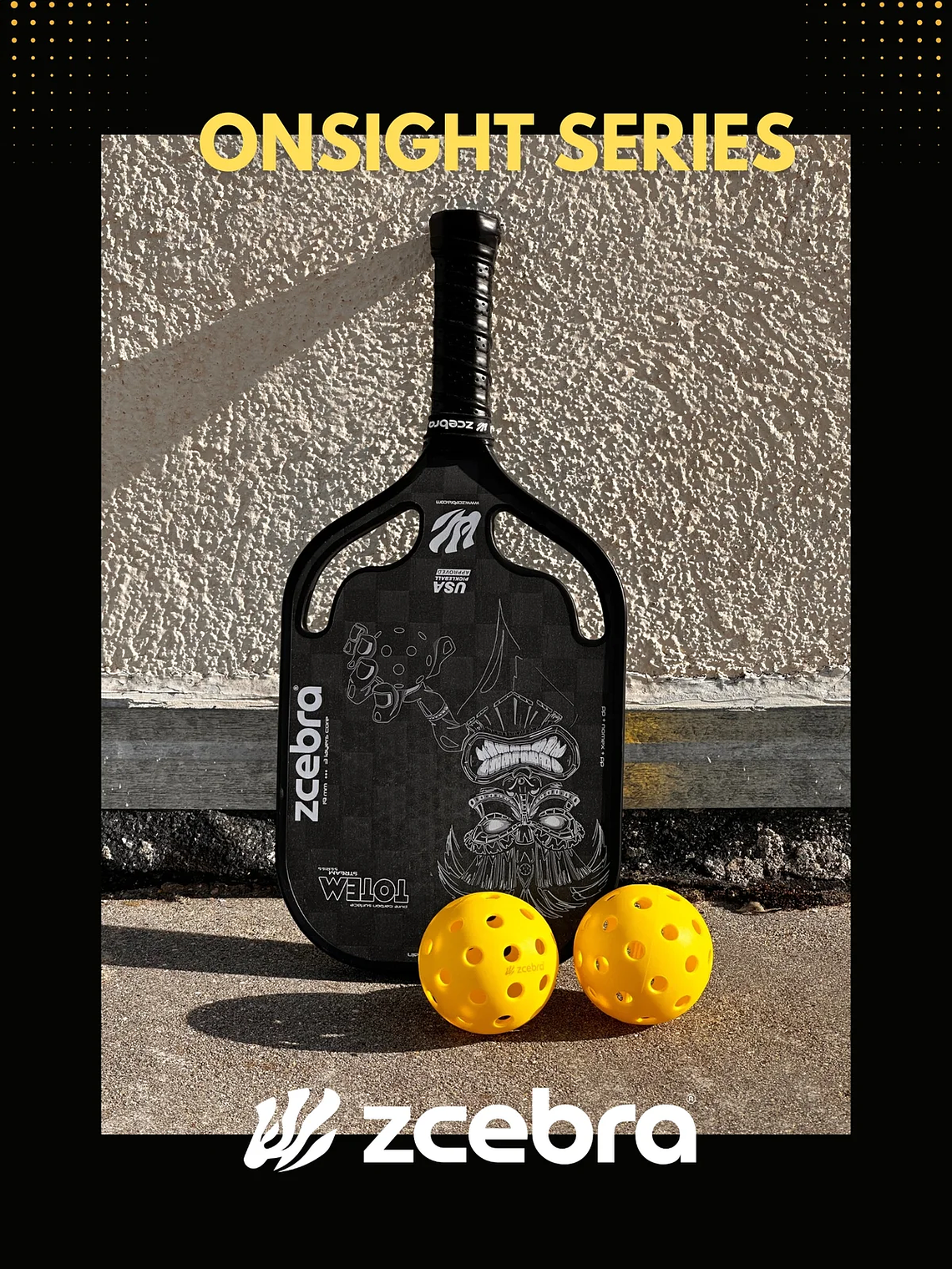 Bola de Pickleballs Zcebra Onsight Series USA Pack 45 3