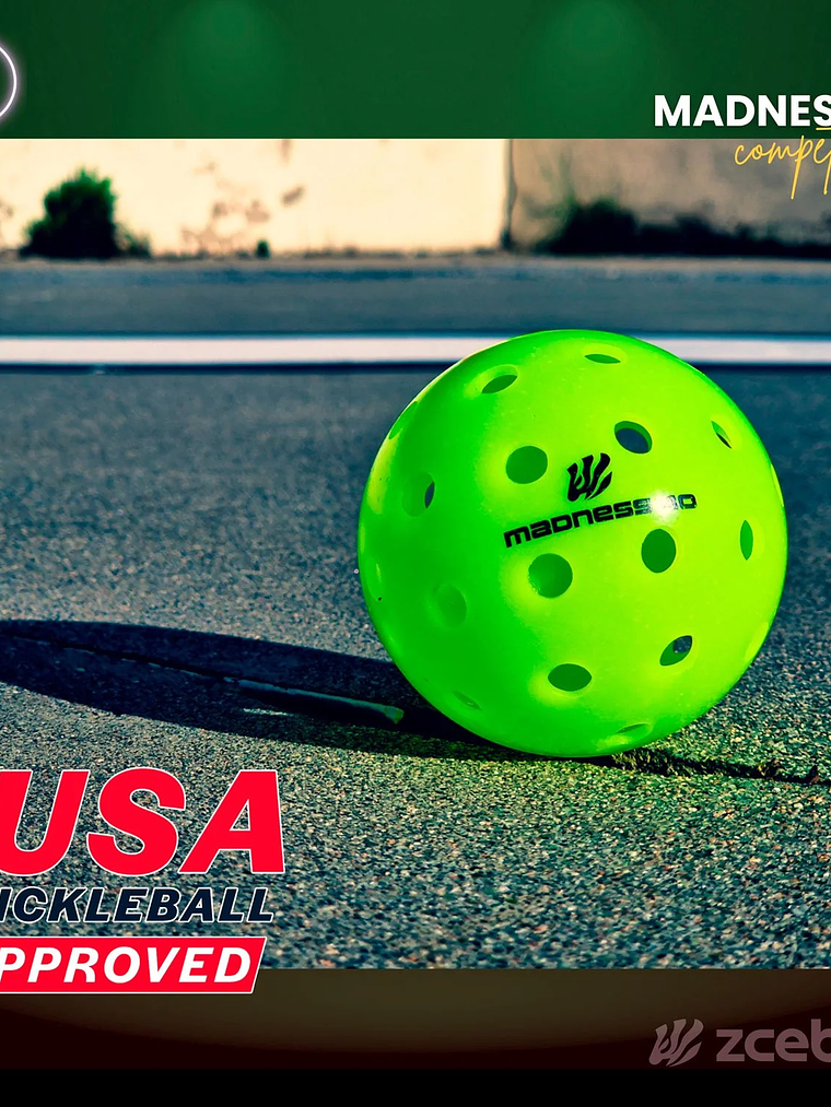 Bola de Pickleballs Zcebra Competition Madness 40 6