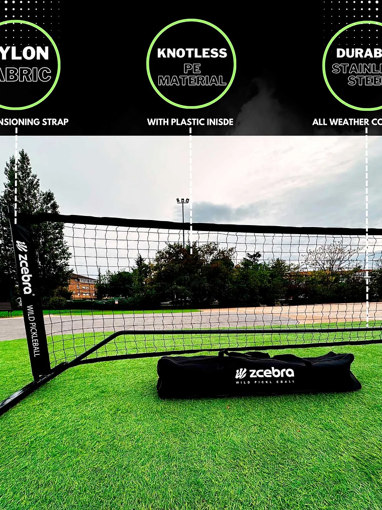 Rede Pickleball Zcebra Net and Carry Bag 2