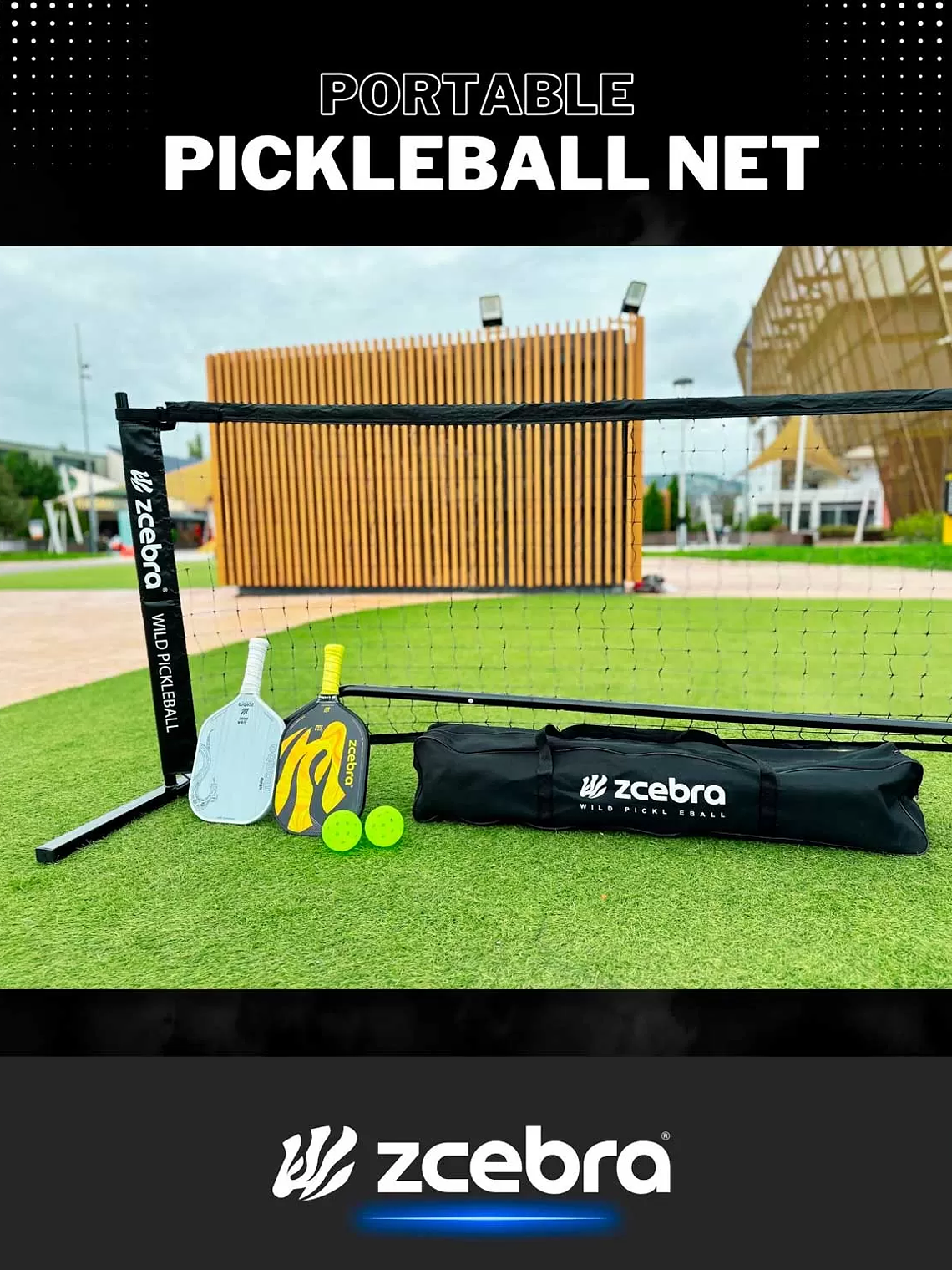 Rede Pickleball Zcebra Net and Carry Bag 7