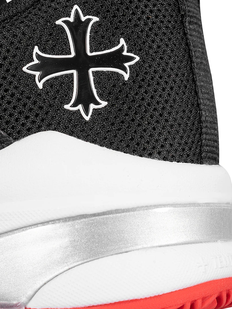 Sapatilhas Teuton All Court-AC1 - Preto, Branco e Vermelho 5