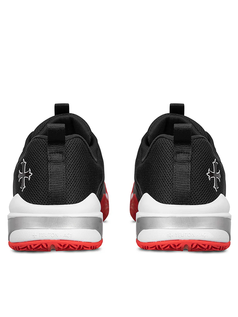 Sapatilhas Teuton All Court-AC1 - Preto, Branco e Vermelho 7