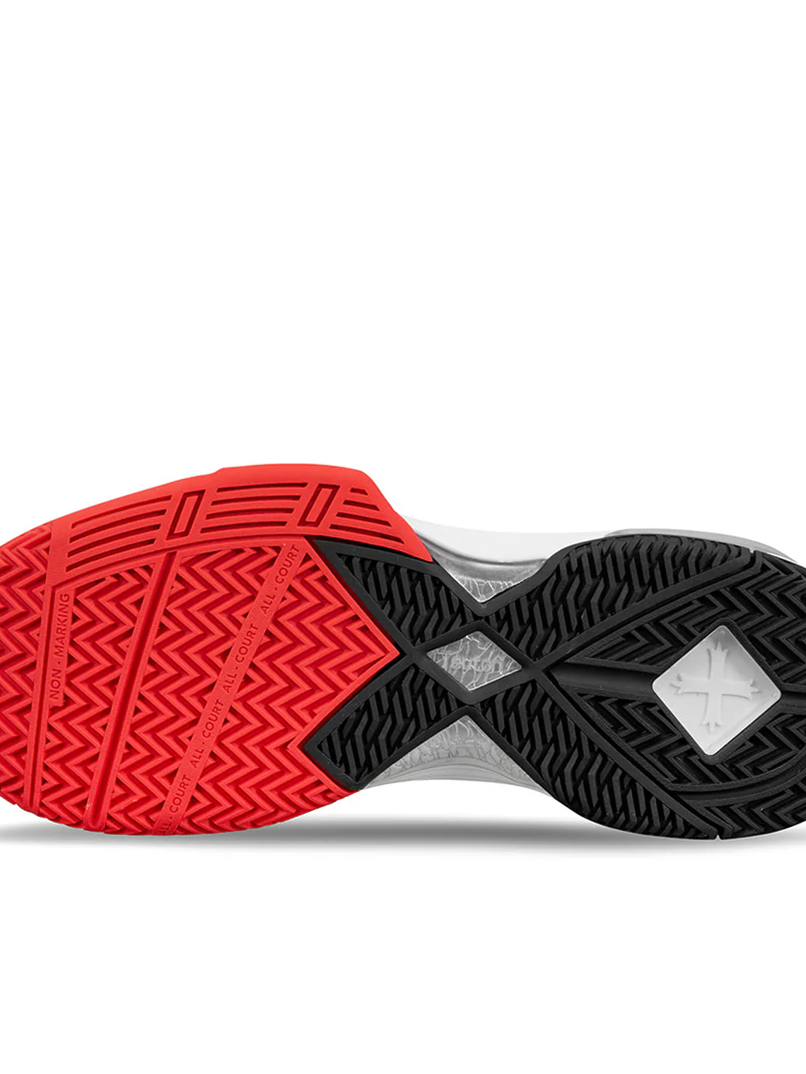 Sapatilhas Teuton All Court-AC1 - Preto, Branco e Vermelho 8