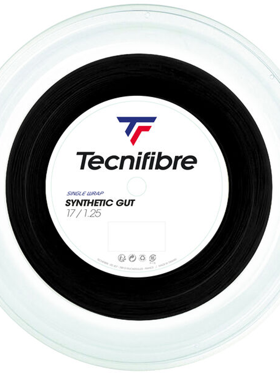 Corda de Ténis Tecnifibre SYNTHETIC GUT BLACK 200M 1,35 1