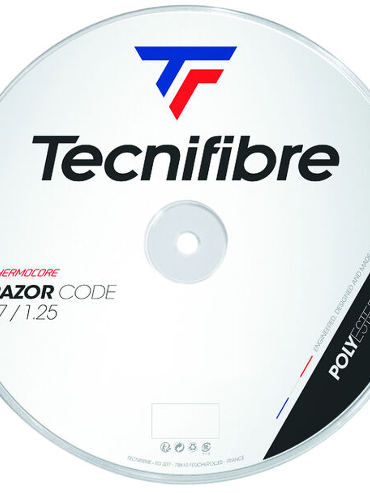 Corda de Ténis Tecnifibre 200M RAZOR CODE CARBON 1,25 1