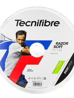 Corda de Ténis Tecnifibre 200M RAZOR SOFT LIME 1,20