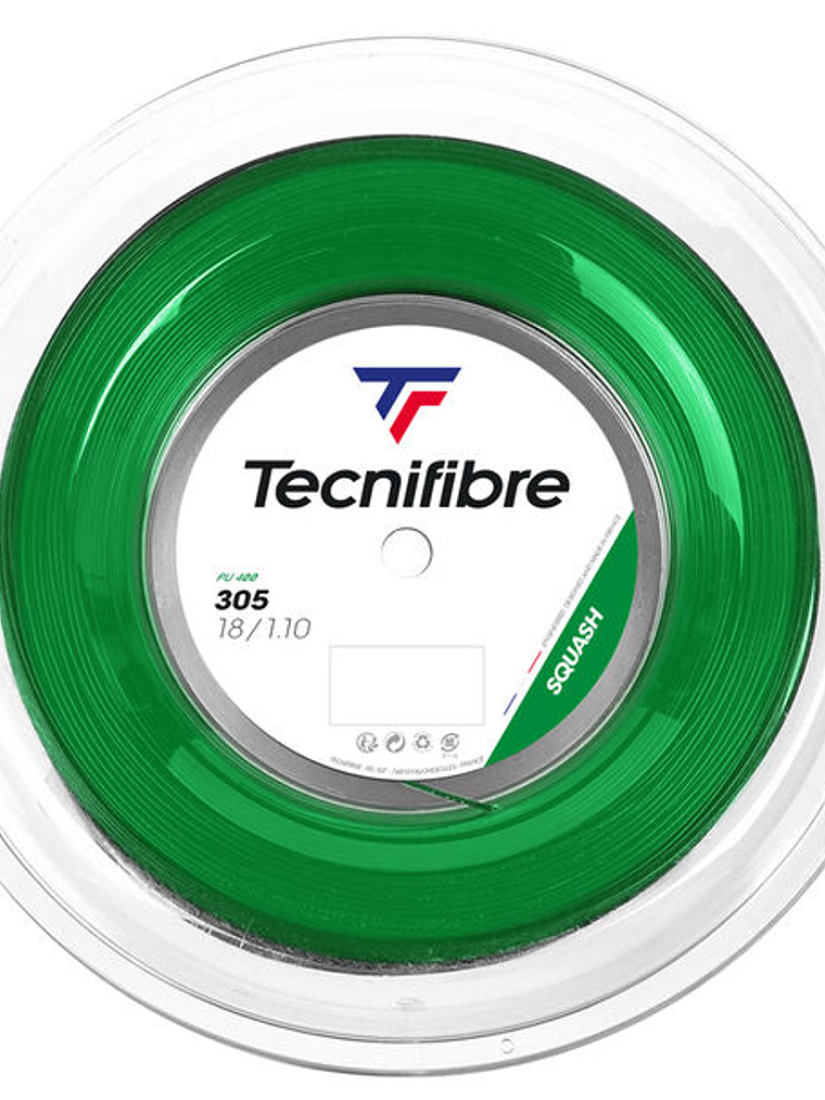 Rolo de Cordas de Squash Tecnifibre 200M 305 SQUASH GREEN 1,20 1
