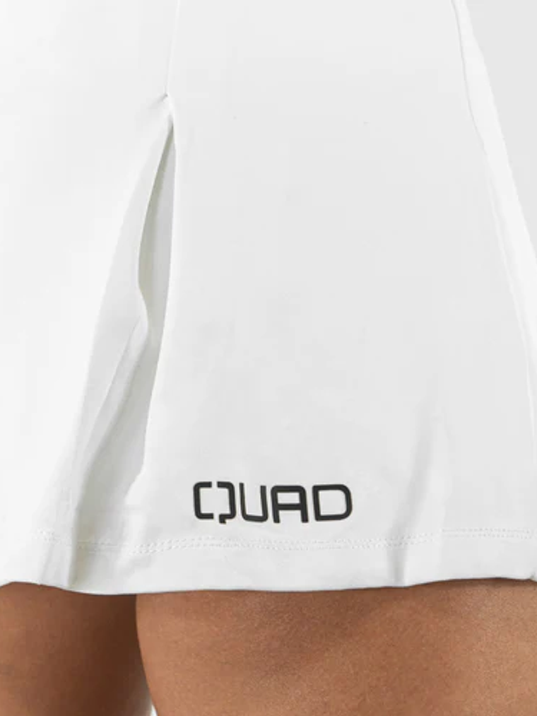 Saia de Pregas Branca da QUAD  4