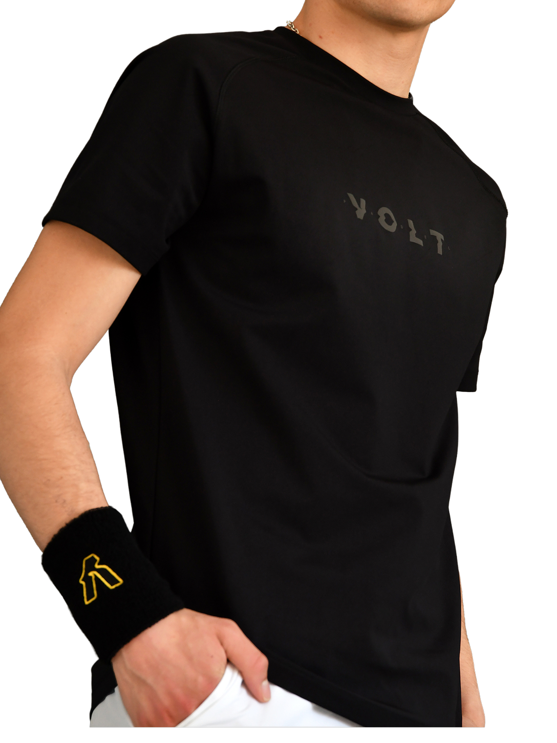 T-shirt Volt de desempenho preta v4 2