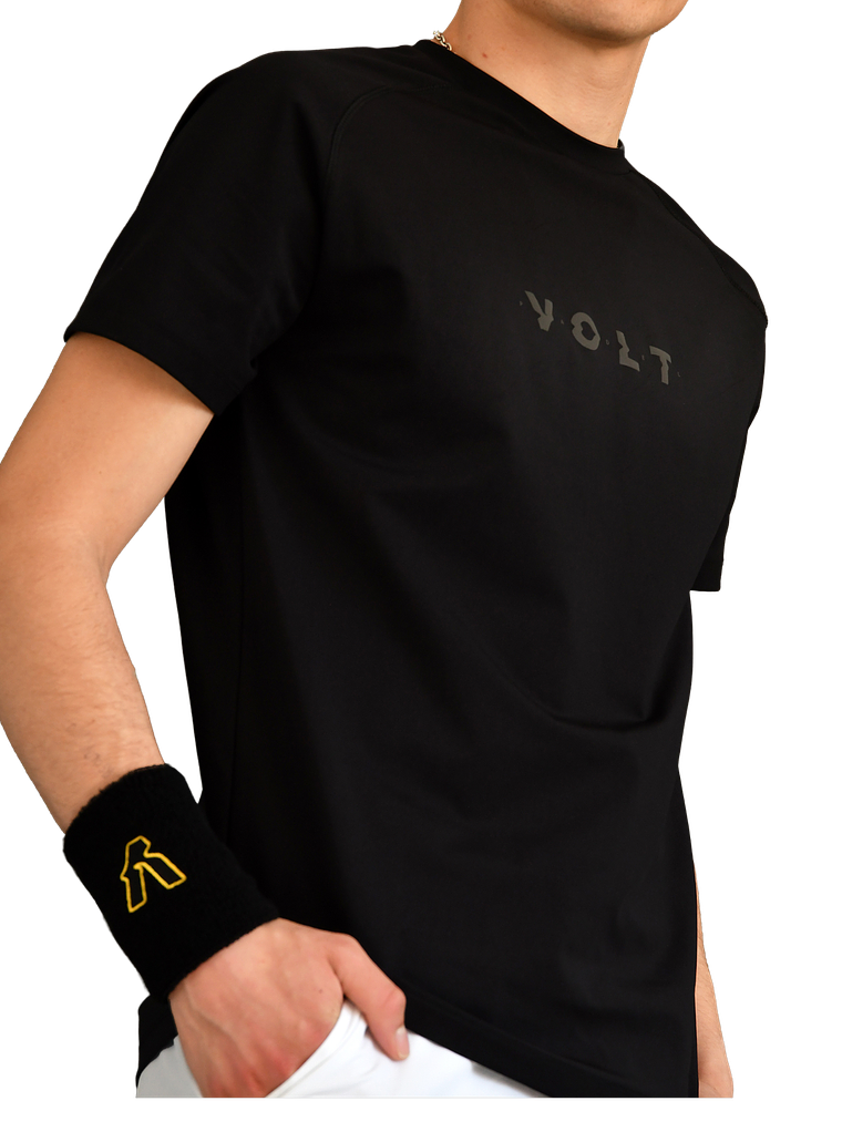 T-shirt Volt de desempenho preta v4 2