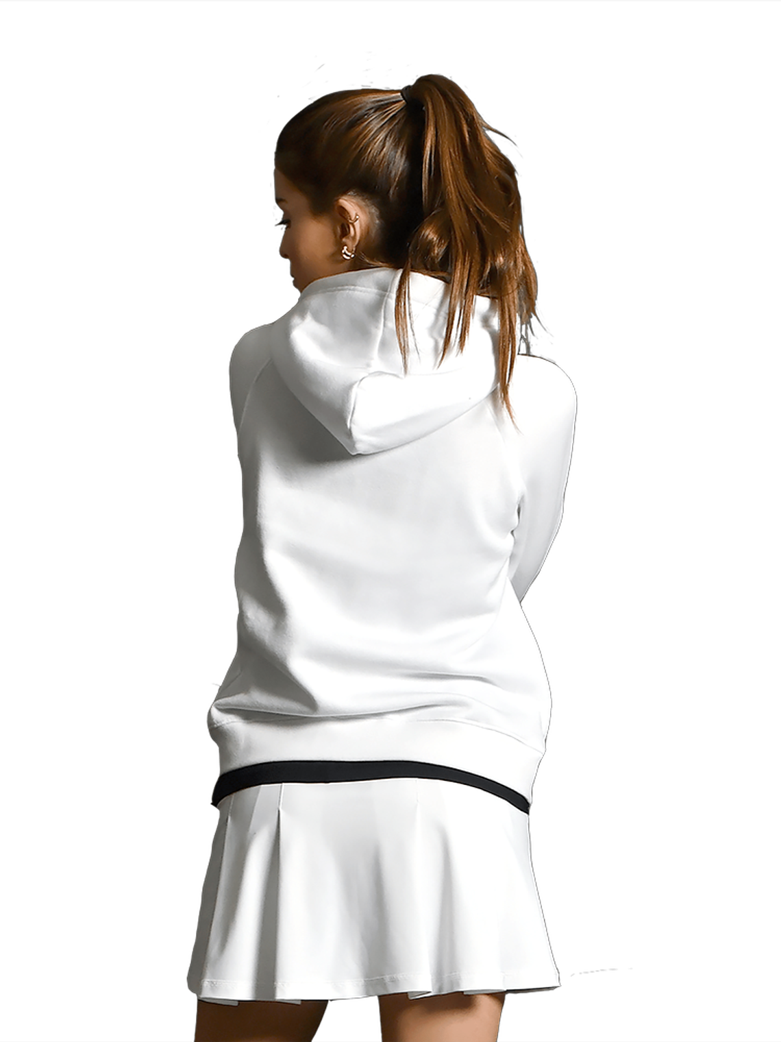 Casaco branco com capuz da VOLT 3