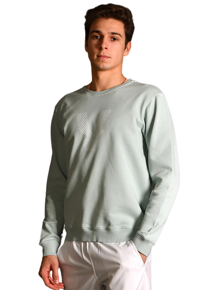 Sweatshirt verde unissexo da VOLT 1
