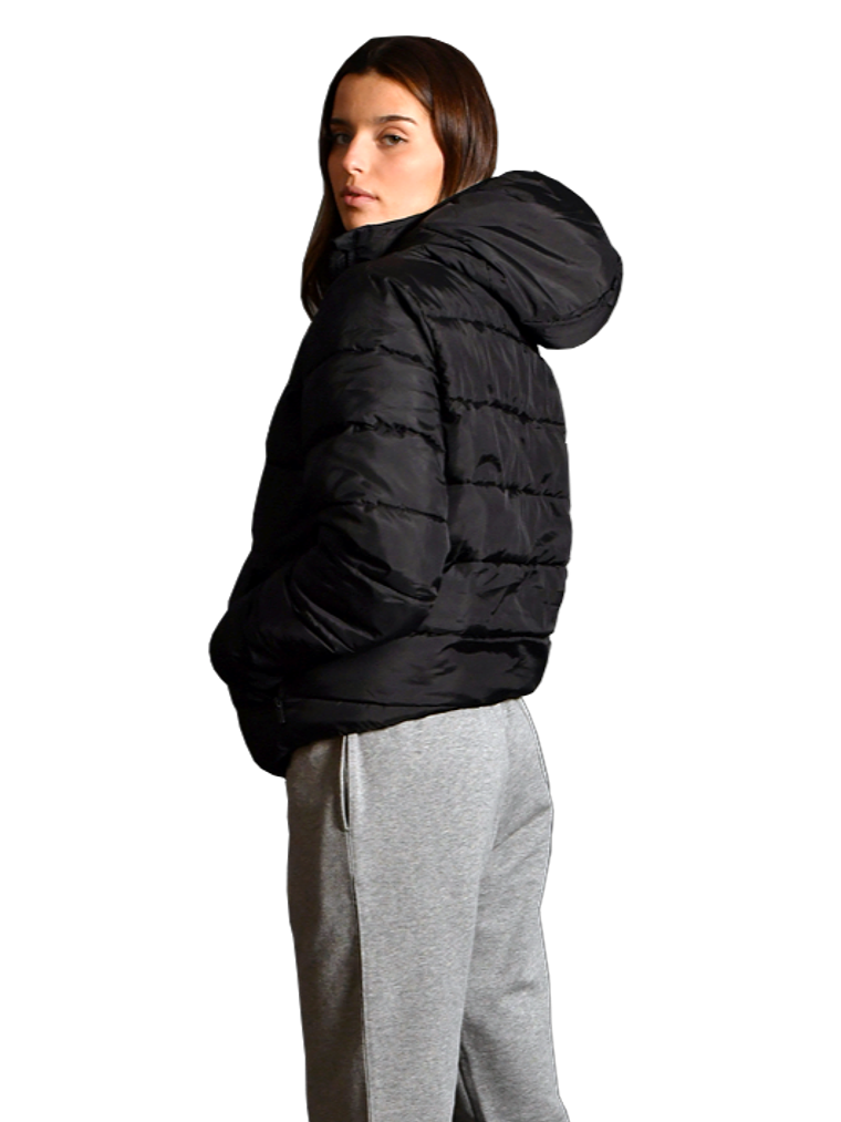 Casaco preto de penas da VOLT  1