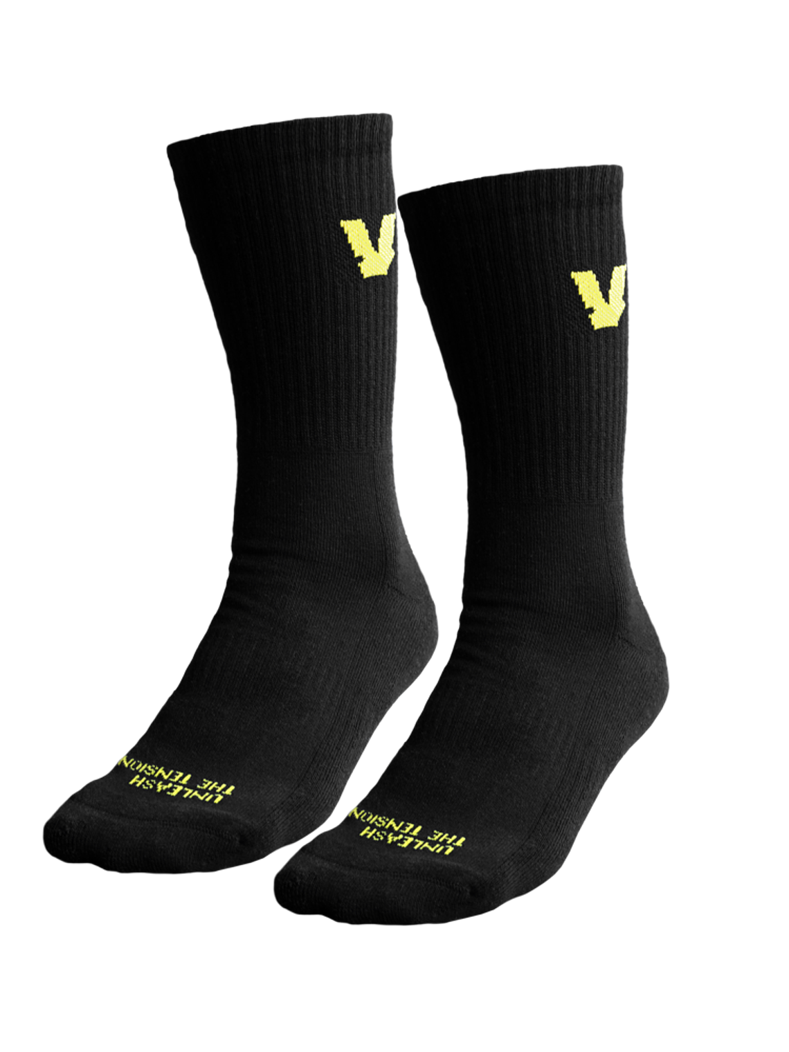 Meias compridas pretas da VOLT - 2 unidades (Unisexo)  1