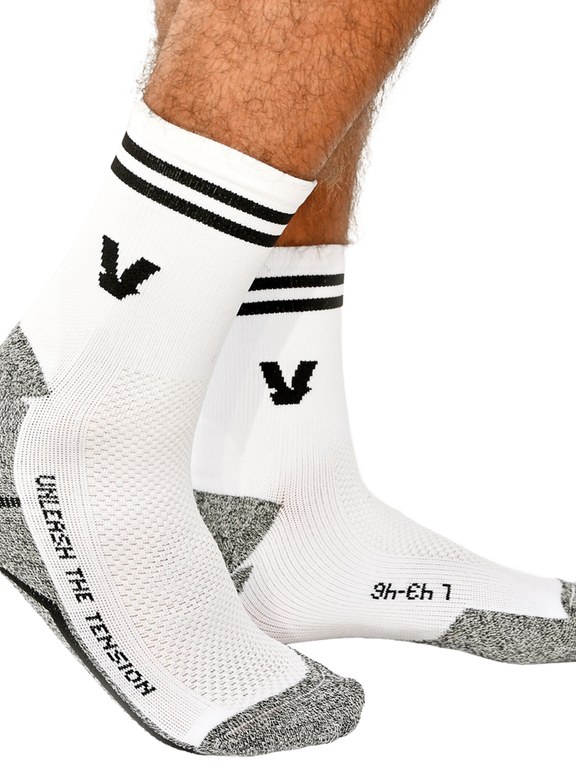 Meias brancas de alto desempenho da VOLT (Unisexo)  1