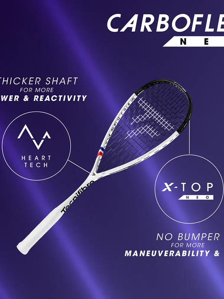 Raquete de Squash Tecnifibre CARBOFLEX NEO 125 1