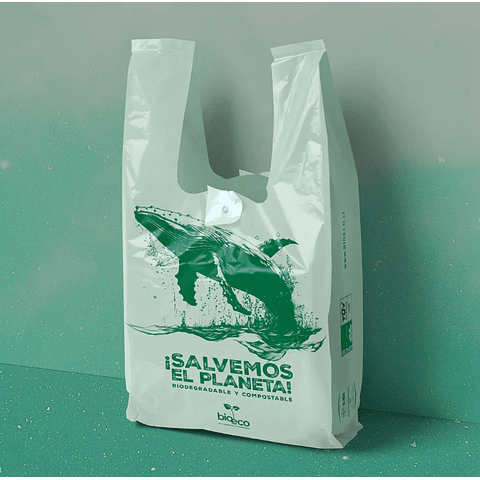 Kit de 10 Bolsas compostables 50x35 cms