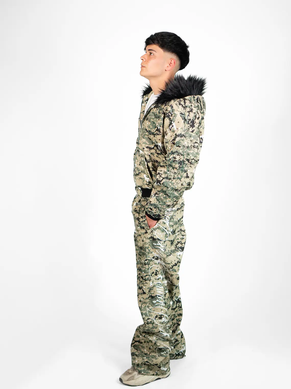 Pantalon lettering camo 2