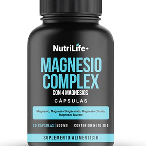 Magnesio Complex Con 4 Magnesio 60 Capsulas Nutrilife