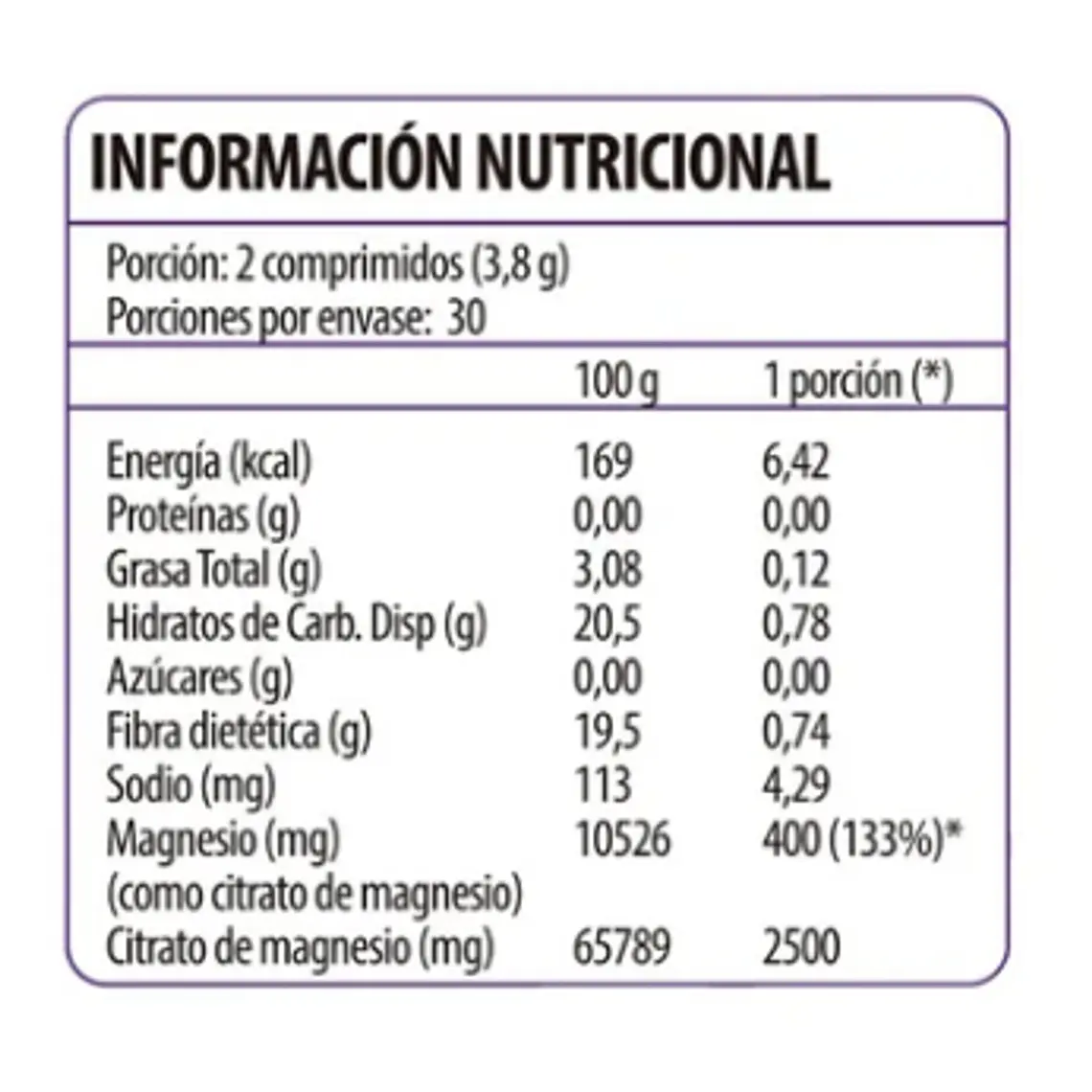Vitamin UP Magnesio Citrato Quelado, 60 comp. 2