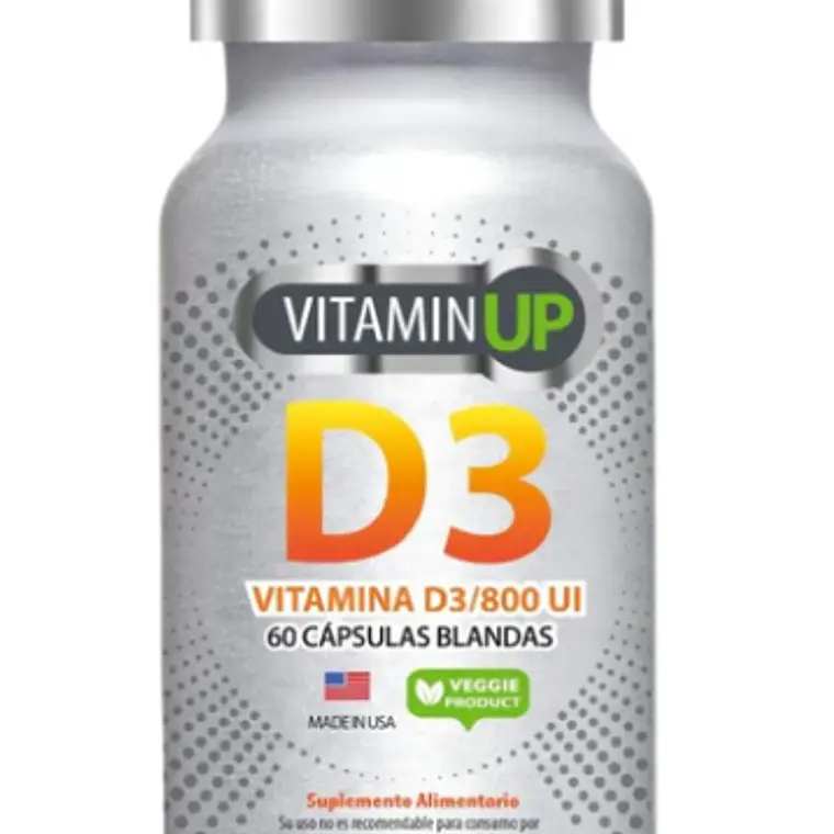 Vitamin UP Vitamina D3 20 mcg 800 UI, 60 cap 1