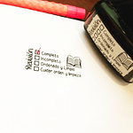 Timbre Automatico de escritorio 4,6x1,9 cm