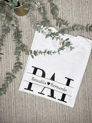 T-shirt Pai com nomes 