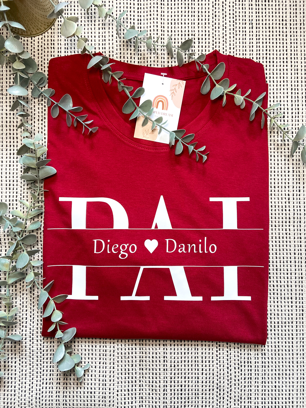 T-shirt Pai com nomes  3