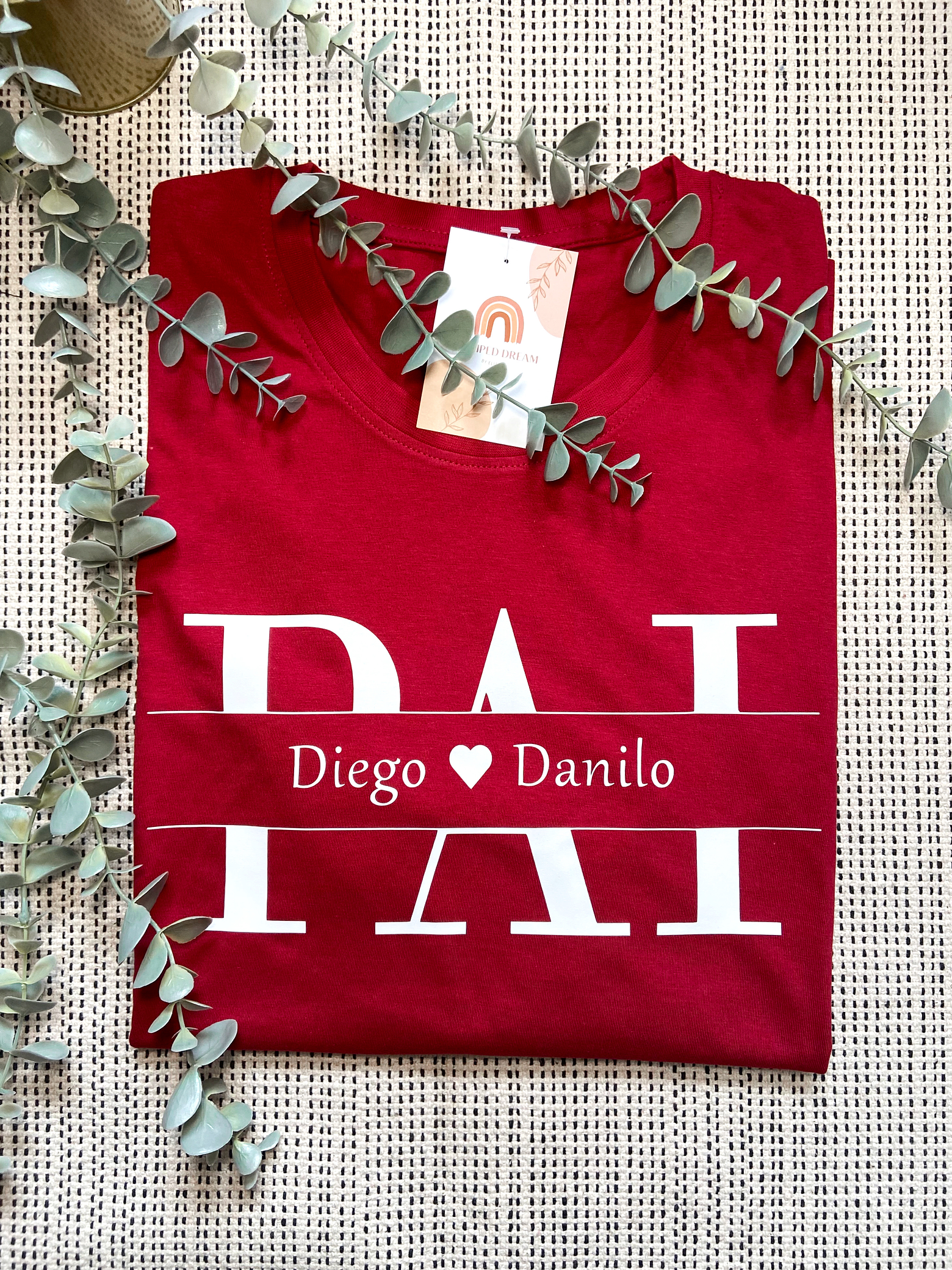 T-shirt Pai com nomes  3