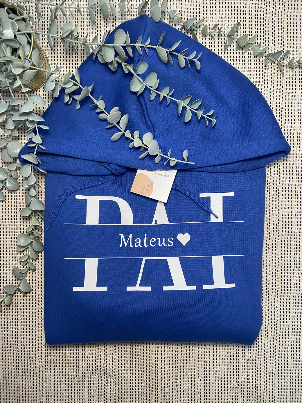 Sweat com capuz Pai com nomes 1