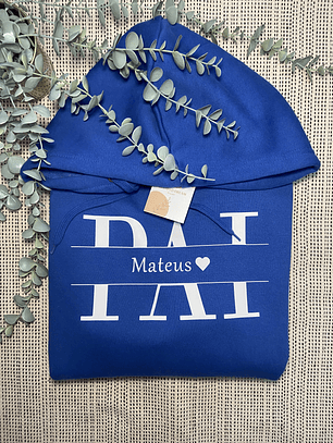 Sweat com capuz Pai com nomes