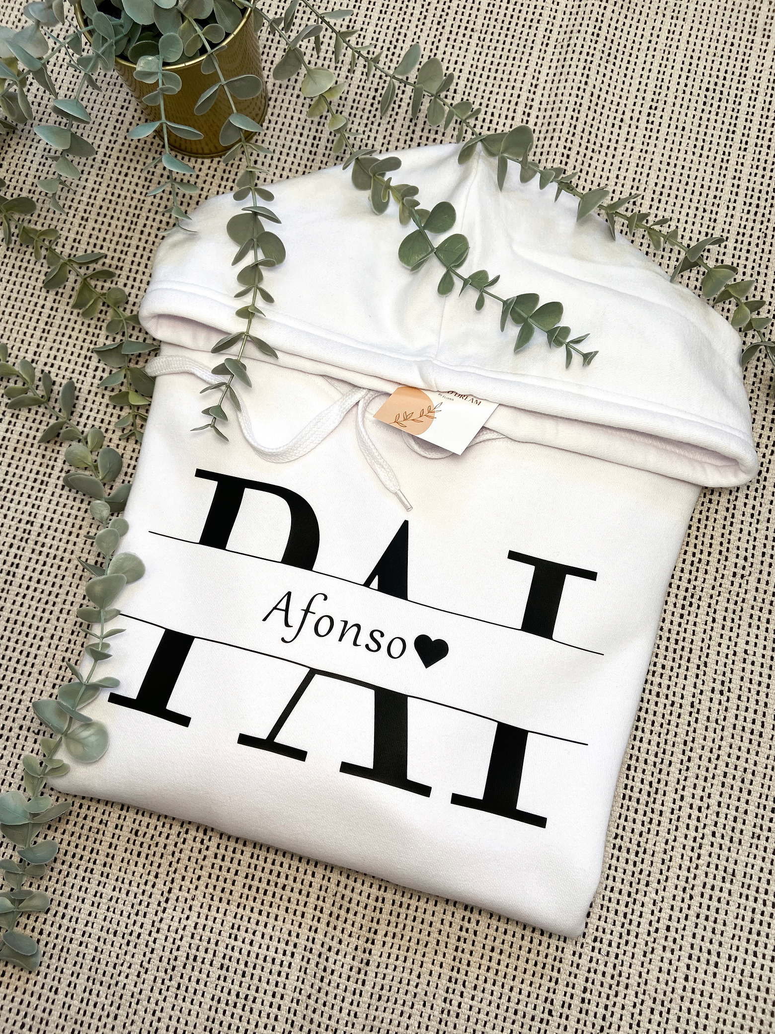 Sweat com capuz Pai com nomes 4