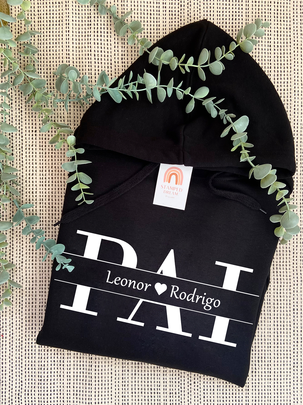 Sweat com capuz Pai com nomes 3