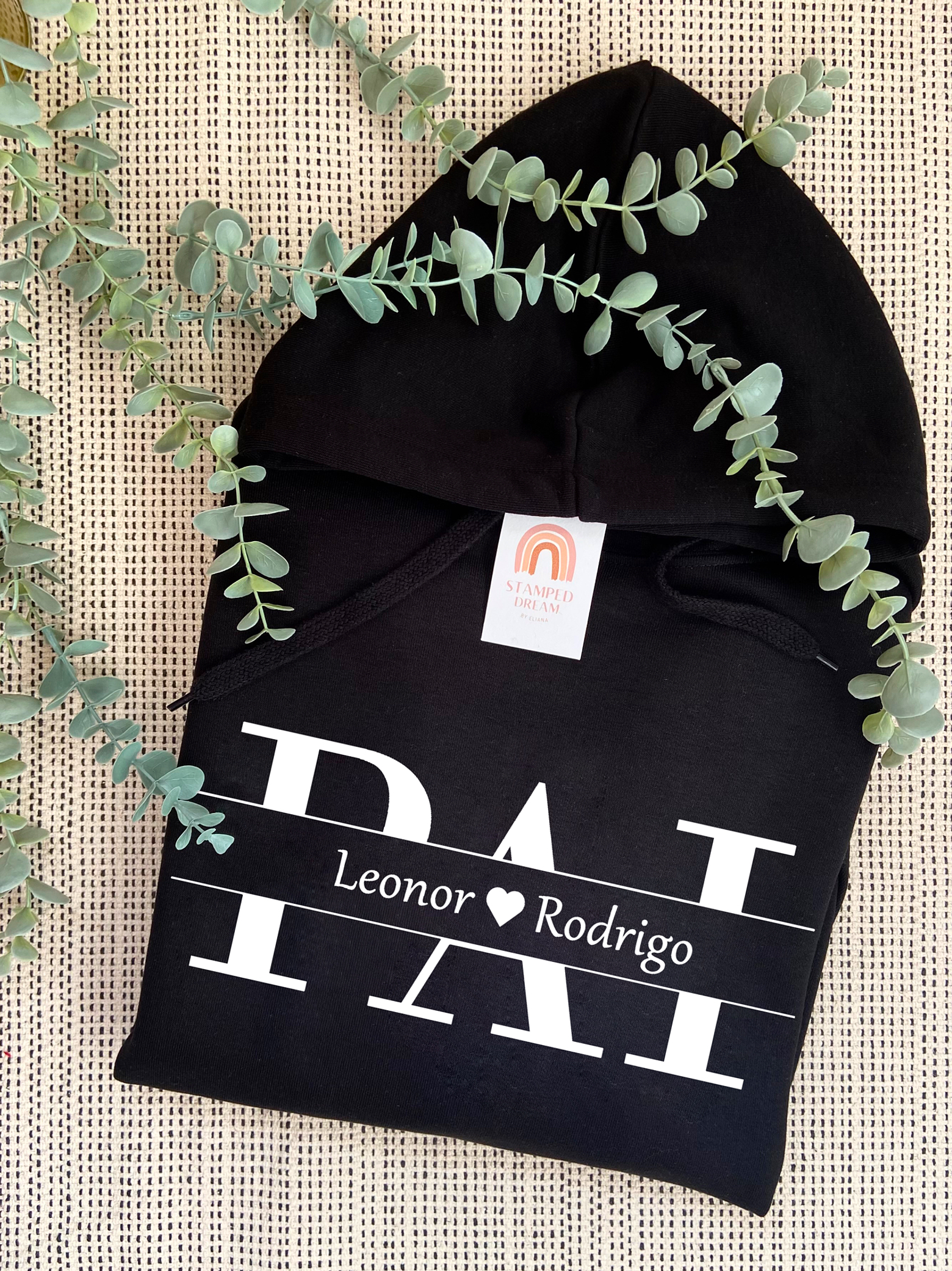 Sweat com capuz Pai com nomes 3