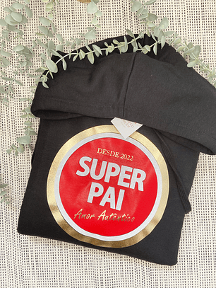 Sweat com capuz Super Pai
