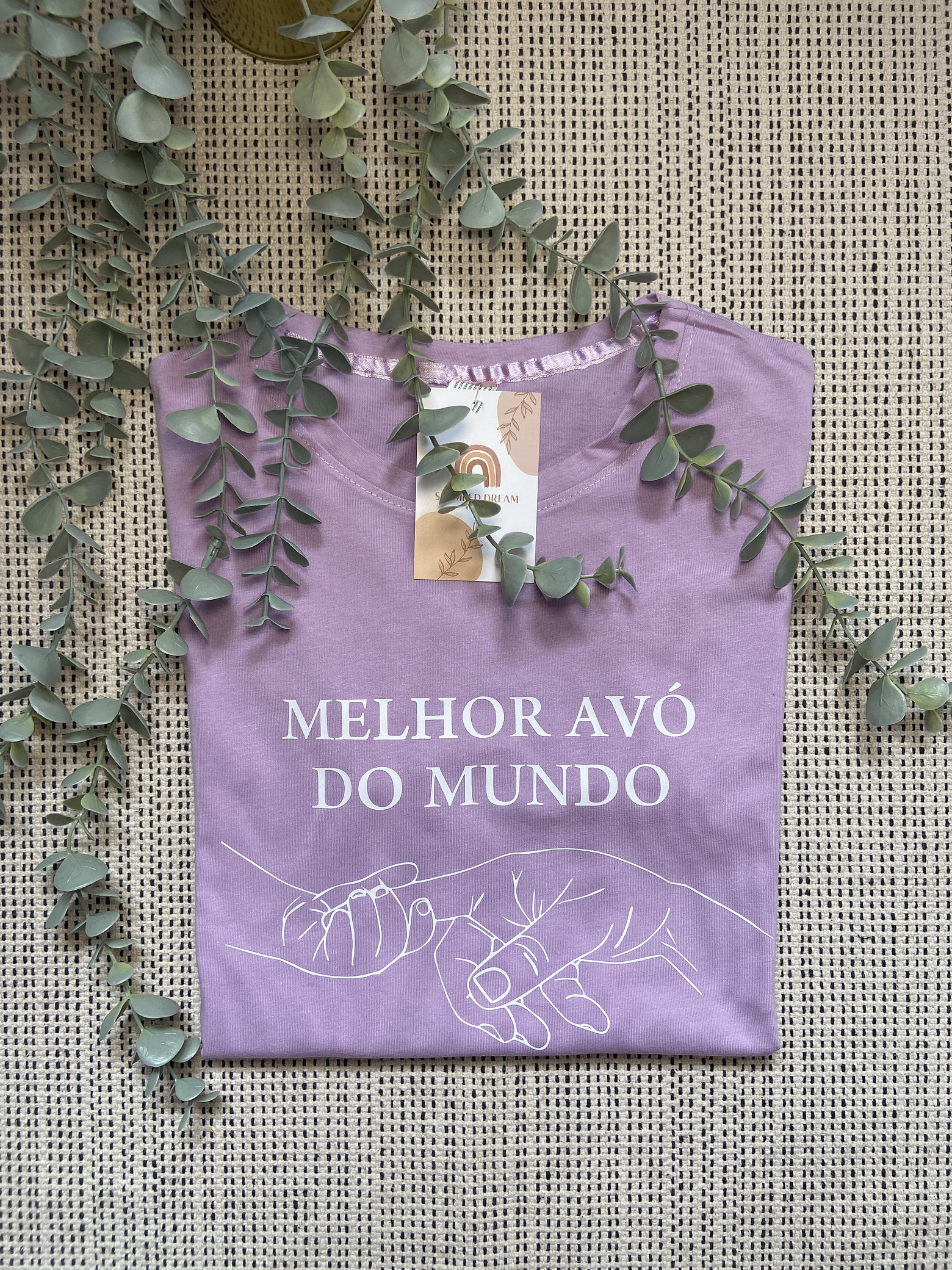 T-shirt Melhor Avó / Avô do mundo mãos 1