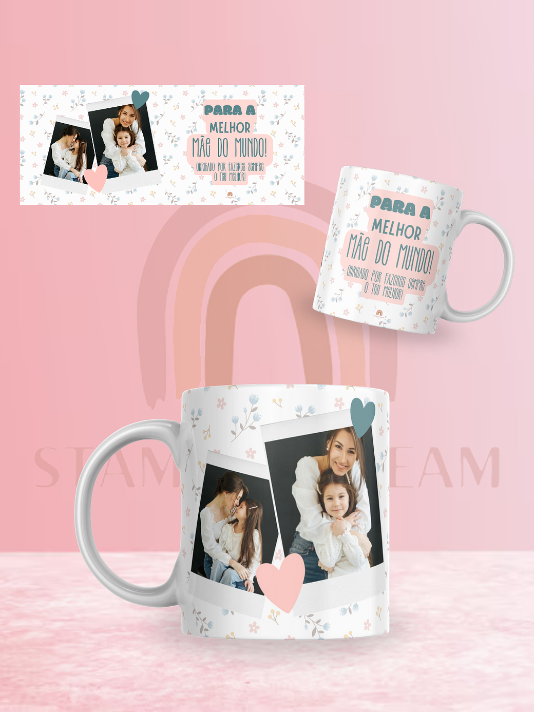 Caneca “Para a melhor Mãe do mundo” com fotos 1