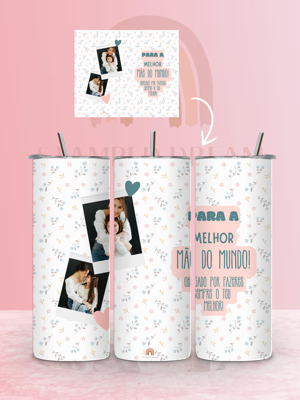 Copo Térmico “Para a Melhor Mãe do Mundo” - com fotos 1