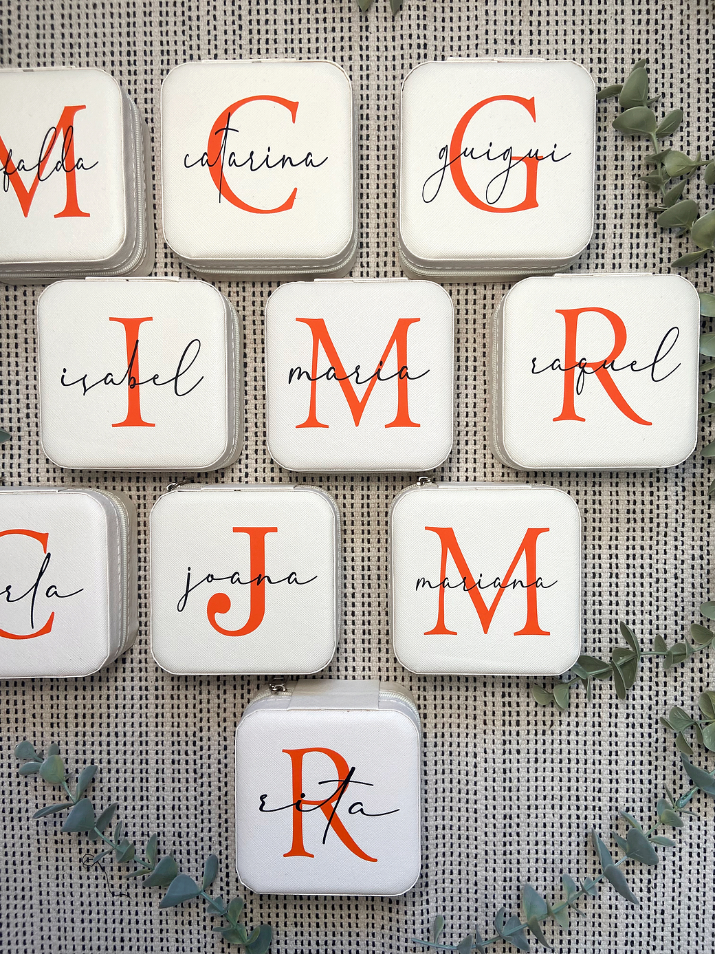 Porta Jóias Pequeno Inicial & Nome 1