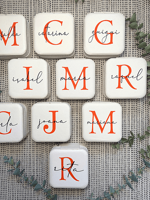 Porta Jóias Pequeno Inicial & Nome