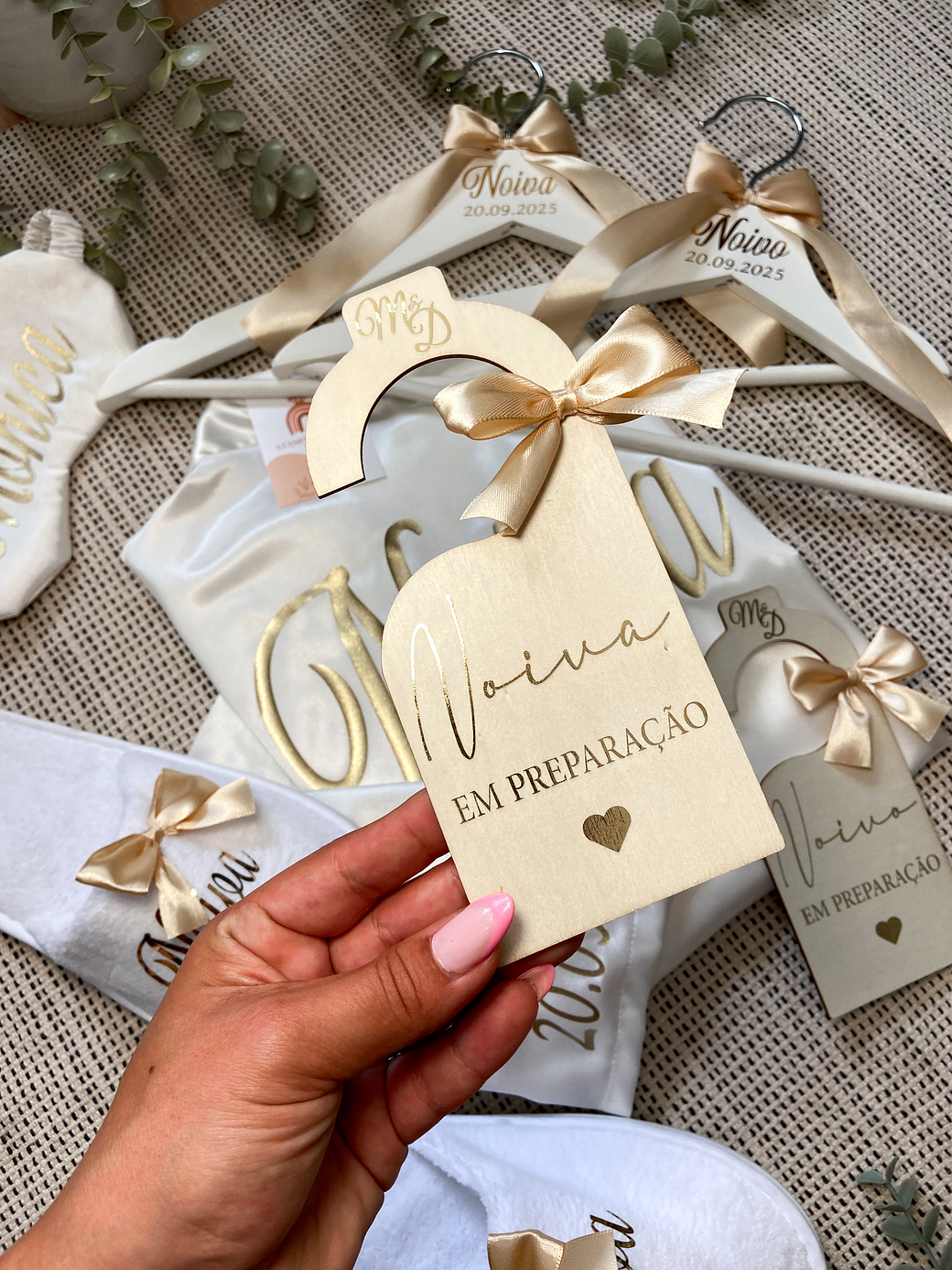 Placa de Porta Noiva/o em Preparação  1